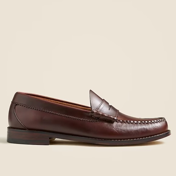 J crew whiskey Camden loafers with leather soles NWOB main image 4